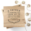 Father's Day Gifts Personalised Father Is Oak Photo Keepsake Box