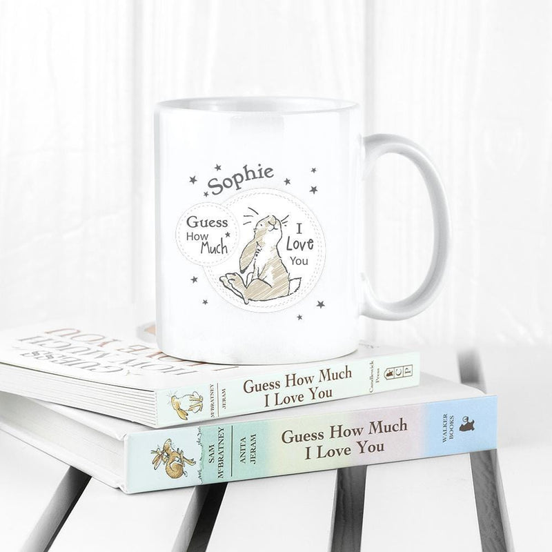 Personalised Mugs Guess How Much I Love You Sitting Little Nutbrown Hare Mug