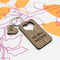 Personalized Keychains Heart Shape Walnut Keyring