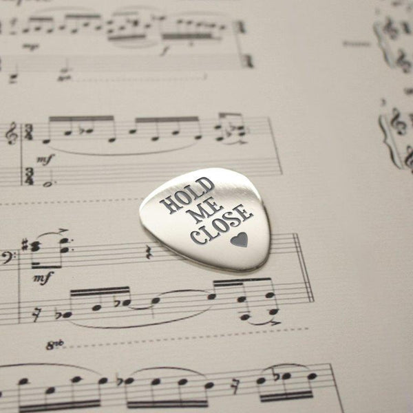 Personalised Gifts Hold Me Close Plectrum