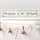Personalized Gifts Holly Festive Christmas Mantle Decoration