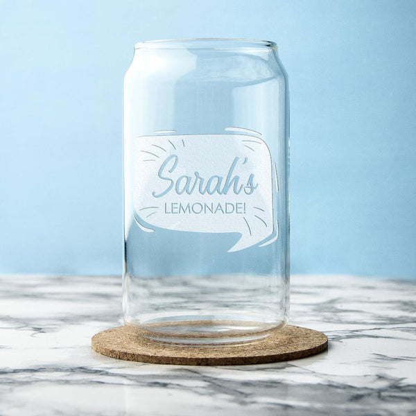 Personalized Glasses -  Lemonade Can Glass