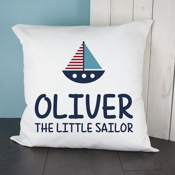 Personalised Pillow Little Sailor Cushion Cover
