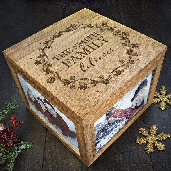 Christmas Gift Ideas Personalised Our Family Believes Christmas Memory Box