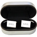Personalized Gift Ideas Rectangle Silver Plated Cufflinks