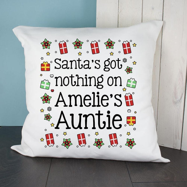 Personalised Pillow Santa's Got Nothing Cushion Cover