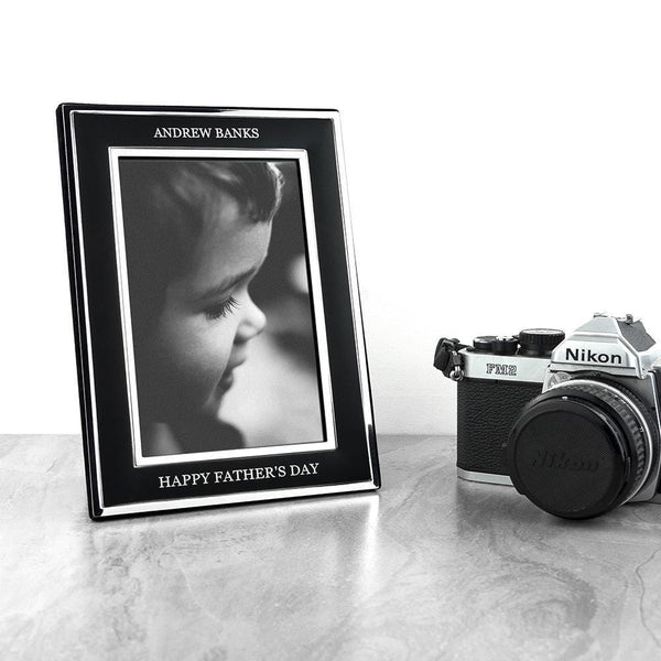 Father's Day Gifts Personalized Picture FramesSilver Plated Father's Day Frame