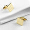 Personalized Gift Ideas Square Gold Plated Cufflinks