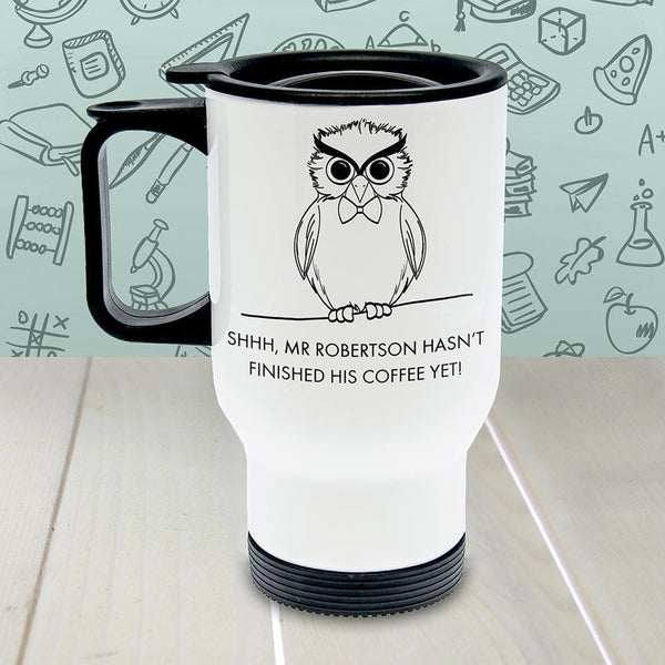 Teacher Gifts Personalized Coffee MugsTeacher's Shhhh Travel Mug