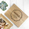 Personalized Mother's Day Gifts -  Wreath Mother's Day Midi Oak Photo Cube Keepsake Box