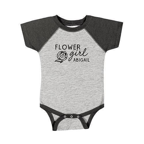 Personalized Baby Onesie - Flower Girl 12 months (Pack of 1)-Personalized Gifts For Kids-JadeMoghul Inc.
