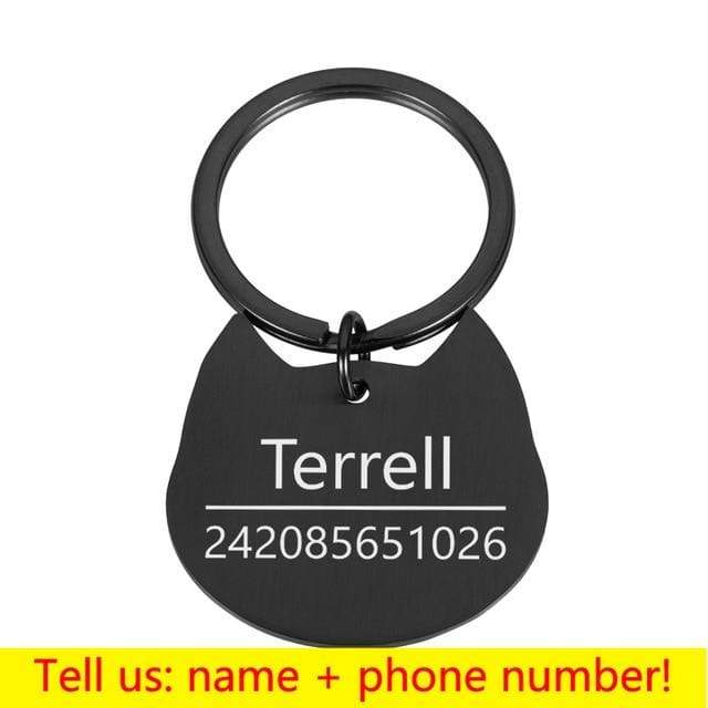 Personalized Cat Dog Pet ID Tag Keychain Engraved Pet ID Name for Cat Puppy Dog Collar Tag Pendant Keyring Bone Pet Accessories JadeMoghul Inc. 
