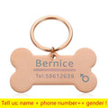 Personalized Cat Dog Pet ID Tag Keychain Engraved Pet ID Name for Cat Puppy Dog Collar Tag Pendant Keyring Bone Pet Accessories JadeMoghul Inc. 