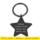 Personalized Cat Dog Pet ID Tag Keychain Engraved Pet ID Name for Cat Puppy Dog Collar Tag Pendant Keyring Bone Pet Accessories JadeMoghul Inc. 