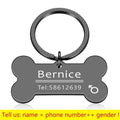 Personalized Cat Dog Pet ID Tag Keychain Engraved Pet ID Name for Cat Puppy Dog Collar Tag Pendant Keyring Bone Pet Accessories JadeMoghul Inc. 