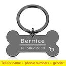 Personalized Cat Dog Pet ID Tag Keychain Engraved Pet ID Name for Cat Puppy Dog Collar Tag Pendant Keyring Bone Pet Accessories JadeMoghul Inc. 