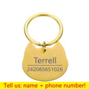 Personalized Cat Dog Pet ID Tag Keychain Engraved Pet ID Name for Cat Puppy Dog Collar Tag Pendant Keyring Bone Pet Accessories JadeMoghul Inc. 