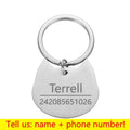 Personalized Cat Dog Pet ID Tag Keychain Engraved Pet ID Name for Cat Puppy Dog Collar Tag Pendant Keyring Bone Pet Accessories JadeMoghul Inc. 
