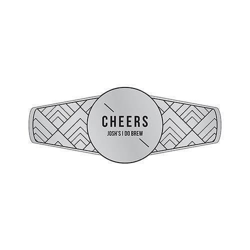 Personalized Cigar Band / Beer Bottle Neck Label - Silver Metallic Foil Silver (Pack of 1)-Wedding Favor Stationery-Pewter Grey-JadeMoghul Inc.