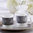 Personalized Coasters Personalized Frosted Glass Votive - Eat, Drink & Be Married(24 Pcs) Kate Aspen