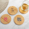 Personalized Coasters Personalized Wood Round Coaster - Bachelor & Bachelorette (3 Sets of 12) Kate Aspen