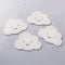 Personalized Coasters White Glitter Cloud Shaped Coaster (12 Sets of 4) Kate Aspen