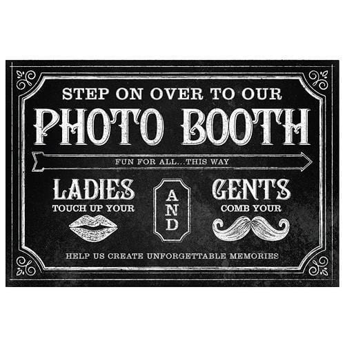 Personalized Directional Sign with Chalkboard Print Design (Pack of 1)-Wedding Signs-JadeMoghul Inc.