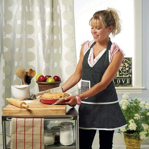 Personalized Gifts By Type Retro Style Mini Dot Apron with V-Neck (Pack of 1) JM Weddings