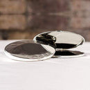 Personalized Gifts By Type Silver Plated Oval Compact Mirror with Crystals (Pack of 1) JM Weddings