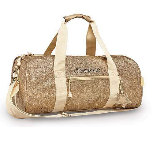 Personalized Gifts For Kids Personalized Kids Glitter Duffle Bag - Gold (Pack of 1) Weddingstar
