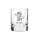 Personalized Gifts For Men Personalized Whiskey Glasses with All Lit Up! Printing Black (Pack of 1) Weddingstar