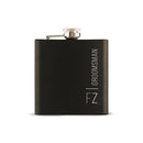 Personalized Gifts For Men Vertically Personalized Black Hip Flask (Pack of 1) JM Weddings