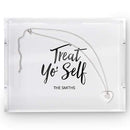 Personalized Gifts for Women Rectangular Acrylic Tray - Treat Yo' Self Printing Black (Pack of 1) Weddingstar