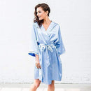 Personalized Gifts for Women Silky Kimono Robe - Periwinkle 3XL - 4XL (Pack of 1) JM Weddings