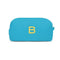Personalized Gifts for Women Small Cotton Waffle Makeup Bag - Turquoise (Pack of 1) JM Weddings