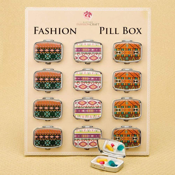 stylish Aztec pill box from gifts by fashioncraft