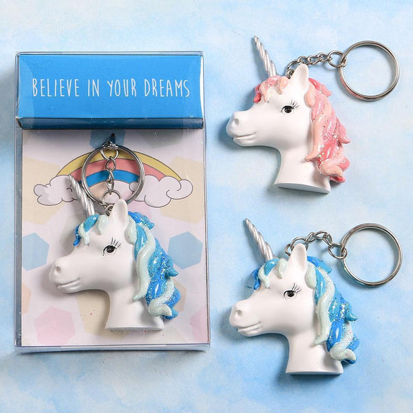 Personalized Gifts for Women Unicorn key chain - 2 assorted designs in a 12 piece display Fashioncraft