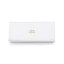 Vegan Leather Jewellery Box - Hello Gorgeous Emboss White (Pack of 1)