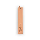Personalized Gifts for Women Vertical Rectangle Tag Pendant - Initials with Heart Matte Gold (Pack of 1) JM Weddings