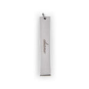Personalized Gifts for Women Vertical Rectangle Tag Pendant - Script Font Matte Gold (Pack of 1) JM Weddings