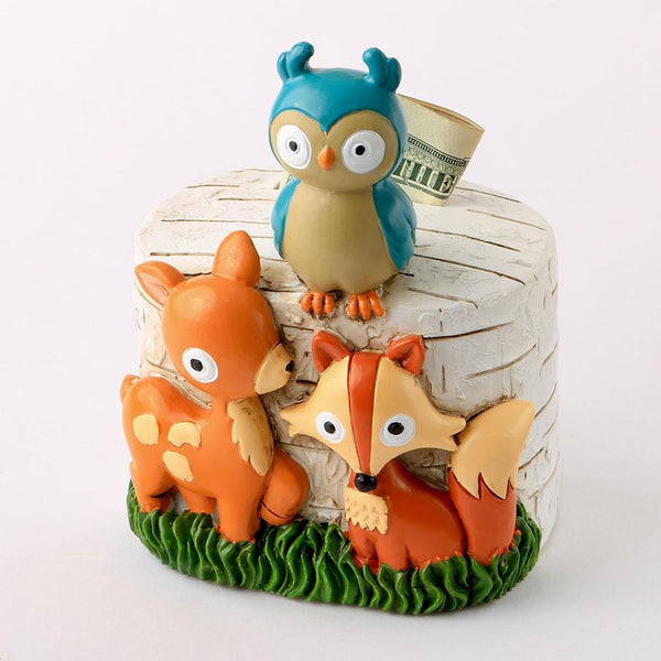 woodland animals bank from gifts by fashioncraft