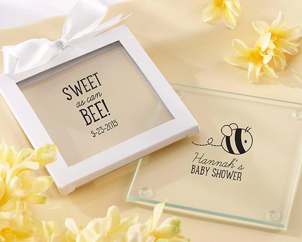 Personalized Glass Coaster - Sweet as Can Bee (3 Sets of 12)-Personalized Coasters-JadeMoghul Inc.