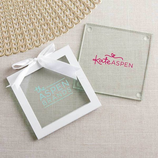 Personalized Glass Coasters - Custom Design (3 Sets of 12)-Personalized Coasters-JadeMoghul Inc.