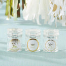 Personalized Glass Favor Jars - Gold Foil (Set of 12)-Favor Boxes Bags & Containers-JadeMoghul Inc.