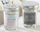 Personalized Glass Mason Jar - Kate's Gender Reveal Collection (2 Sets of 12)-Favor Boxes & Containers-JadeMoghul Inc.