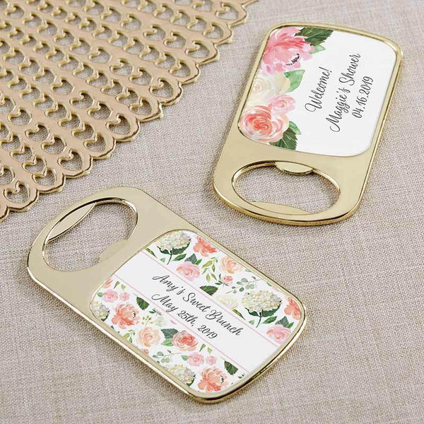 Personalized Gold Bottle Opener - Brunch(24 Pcs)-Wedding Reception Accessories-JadeMoghul Inc.