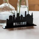 Personalized Industrial Cityscape Black Acrylic Sign (Pack of 1)-Wedding Signs-JadeMoghul Inc.