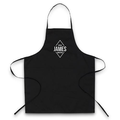 Personalized Kitchen Apron - Diamond Emblem Black (Pack of 1)-Personalized Gifts for Men-JadeMoghul Inc.