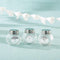 Personalized Mini Glass Favor Jar - Silver Foil (2 Sets of 12)-Favor Boxes Bags & Containers-JadeMoghul Inc.