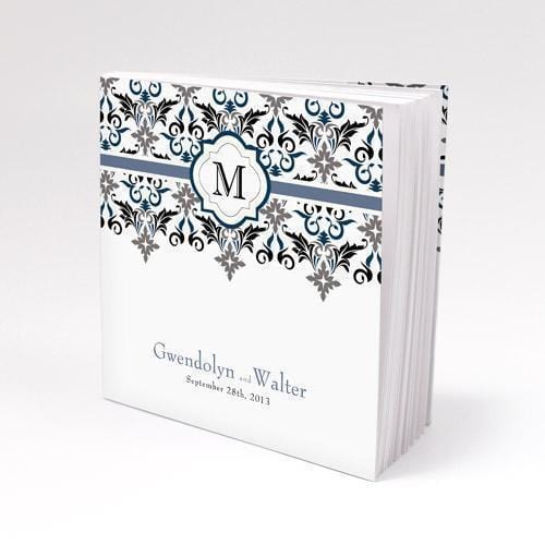 Personalized Notepad Favor Lavish Monogram Berry (Pack of 1)-Popular Wedding Favors-Periwinkle-JadeMoghul Inc.